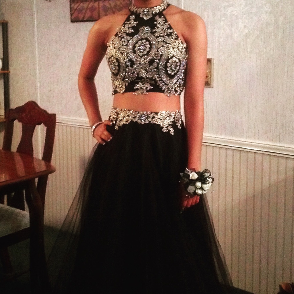 Two Piece Prom Dress - Picture 4 of 4
